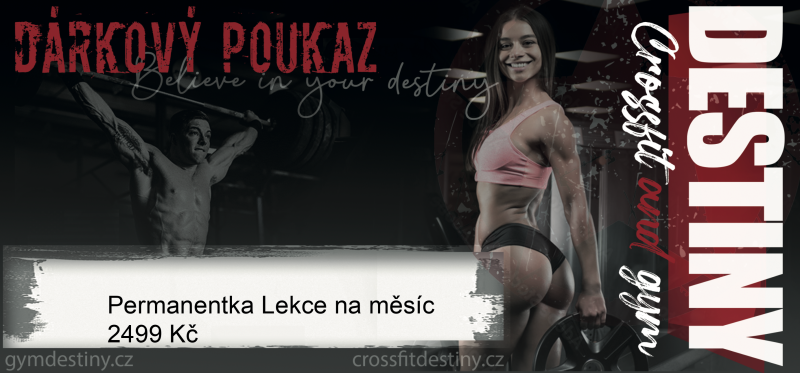 Voucher Permanentka Lekce na měsíc